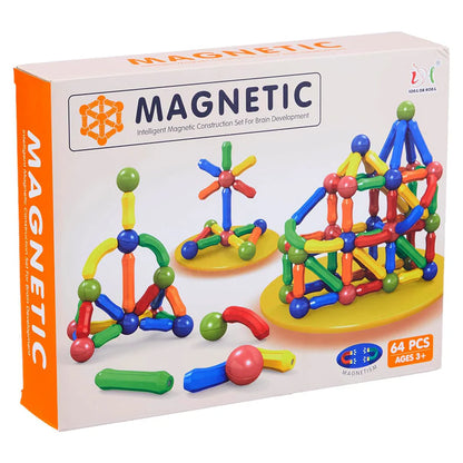 64 Pcs Magnetic Building Blocks