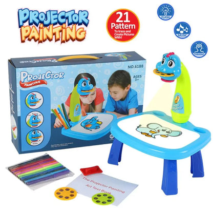 Painting Projector with Music for Kids
