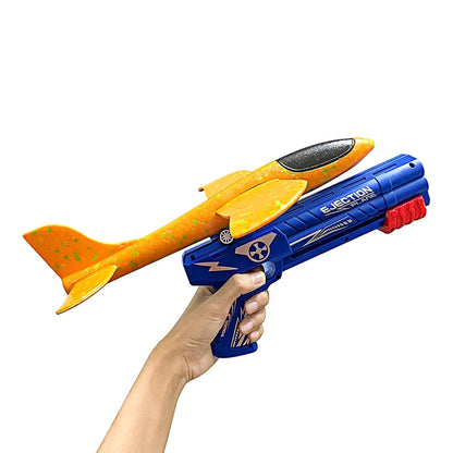 Click Ejection Airplane Flying Toy with lights